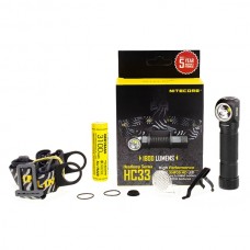 Фонарь налобный портативный Nitecore HC33 светодиодный модель sn_HC33 от Nitecore