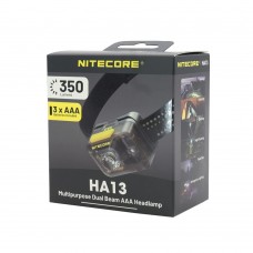 Фонарь налобный Nitecore HA13, 350 люмен модель sn_HA13 от Nitecore