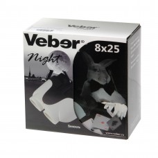 Бинокль Veber White Night 8x25 белый/черный модель vb_24696 от Veber