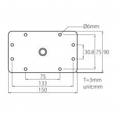 Кронштейн KUPO KS-043 RIGHT ANGLE BABY WALL PLATE модель vb_31579 от KUPO