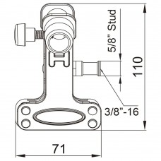 Зажим KUPO KCP-350 MINI ALLI CLAMP модель vb_32385 от KUPO