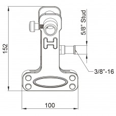 Зажим KUPO KCP-360B ALLI CLAMP модель vb_32386 от KUPO