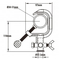 Зажим KUPO C-01B STEEL CLAMP модель vb_32646 от KUPO