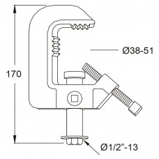 Зажим KUPO C-06 HEAVY DUTY CLAMP Зажим KUPO C-06 HEAVY DUTY CLAMP модель vb_32725 от KUPO