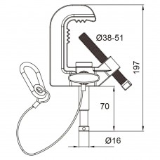 Зажим KUPO C-16 BABY PIPE CLAMP Зажим KUPO C-16 BABY PIPE CLAMP модель vb_32727 от KUPO