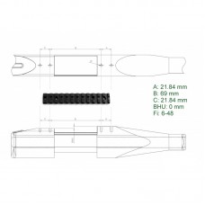 Планка APEL на Steyr SBS 96 CSP E=69 - Picatinny (83-00202/2) модель 00012459 от EAW Apel