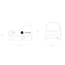 Коллиматорный прицел HAWKE Micro Reflex Red Dot Sight – Digital Control (3MOA) (12135) модель 00012792 от Hawke