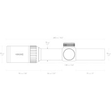 Оптический прицел Hawke Vantage WA 30 1-4x24 IR (L4a) c подсветкой (14273) модель 00011246 от Hawke