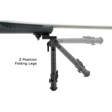 Сошки Leapers UTG 360° для установки на оружие на планку Picatinny TL-BP03-A (регулируемые, фиксация рычагом) высота от 20 до 31см модель 00013793 от Leapers