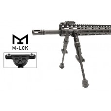 Сошки Leapers M-LOK RECON FLEX для установки на оружие в посадочные места M-LOK TL-BPDM01 (регулируемые) высота от 14 до 20 см модель 00013794 от Leapers