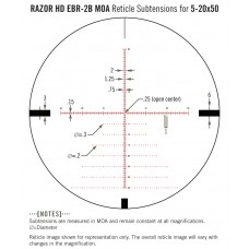 Оптический прицел Vortex Razor HD 5-20x50 EBR-2B MOA с подсветкой (RZR-52005) модель 00011599 от Vortex