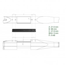 Планка Rusan Picatinny Sako A7 model M (long action) (010-28-LA) модель 00014982 от Rusan