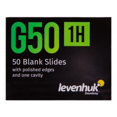 Стекла предметные с лункой Levenhuk G50 1H, 50 шт. модель 73808 от Levenhuk