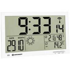 Метеостанция (настенные часы) Bresser MyTime Jumbo LCD, черная модель 74646 от Bresser