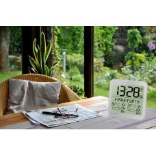 Часы настенные Bresser MyTime Meteotime LCD, белые модель 74649 от Bresser