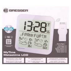 Часы настенные Bresser MyTime Meteotime LCD, белые модель 74649 от Bresser