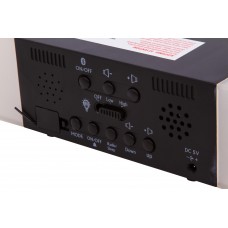 Радио с будильником и термометром Bresser MyTime Sunrise Bluetooth, черное модель 74663 от Bresser