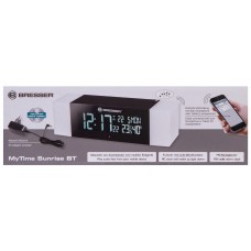 Радио с будильником и термометром Bresser MyTime Sunrise Bluetooth, черное модель 74663 от Bresser