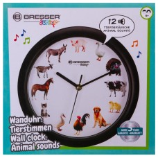 Часы настенные Bresser Junior, 25 см, с животными модель 75315 от Bresser
