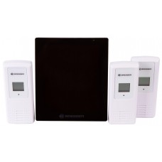 Метеостанция Bresser Thermo Hygro Quadro NLX с тремя датчиками, черная модель 77031 от Bresser
