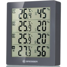 Метеостанция Bresser Temeo Hygro Quadro, серая модель 75692 от Bresser