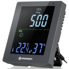 Гигрометр Bresser Air Quality Smile с датчиком CO2, серый модель 78439 от Bresser