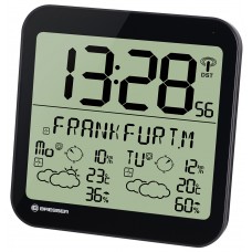 Часы настенные Bresser MyTime Meteotime LCD, черные модель 74648 от Bresser