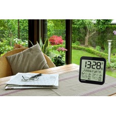 Часы настенные Bresser MyTime Meteotime LCD, черные модель 74648 от Bresser