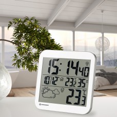 Часы настенные Bresser MyTime LCD, белые модель 75696 от Bresser
