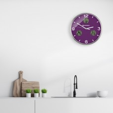 Часы настенные Bresser MyTime io NX Thermo/Hygro, 30 см, фиолетовые модель 76464 от Bresser