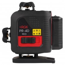 Лазерный уровень RGK PR-4D Red с красным лучом модель 756822 от RGK