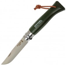 Нож Opinel серии Tradition Trekking №07, клинок 8 см, зелёный