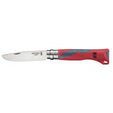 Нож Opinel серии Specialists Outdoor Junior №07, красный/серый