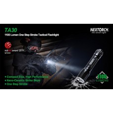 Фонарь Nextorch TA30 тактический, 1300 люмен, моментальный стробоскоп модель TA30 от NexTORCH