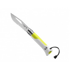Нож Opinel серии Specialists Outdoor №08, клинок 8,5см, белый/жёлтый модель 002320 от Opinel