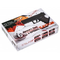 Пистолет пневматический Stalker SA17GM Spring (Glock 17), к.6мм модель SA-3307117GM от Stalker