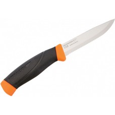 Нож Morakniv Companion SRT, серейтор 2/3, сигнальный оранжевый модель 11829 от Morakniv