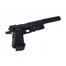 Пистолет пневматический Stalker SA5.1S Spring (Hi-Capa 5.1) +ПБС +ЛЦУ модель SA-3307151S от Stalker
