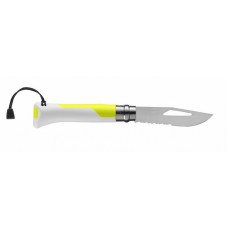 Нож Opinel серии Specialists Outdoor №08, клинок 8,5см, белый/жёлтый модель 002320 от Opinel